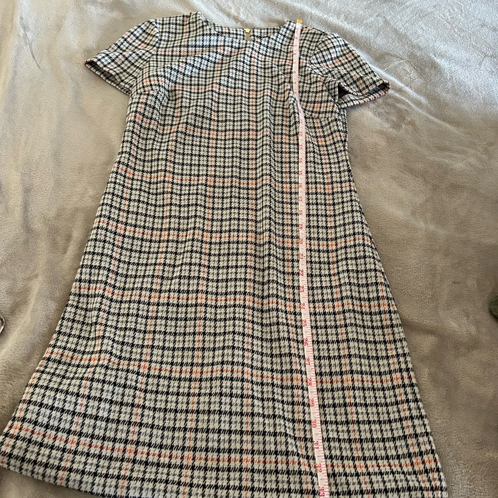 Calvin Klein Plaid Mini Dress - Black, White, Pink